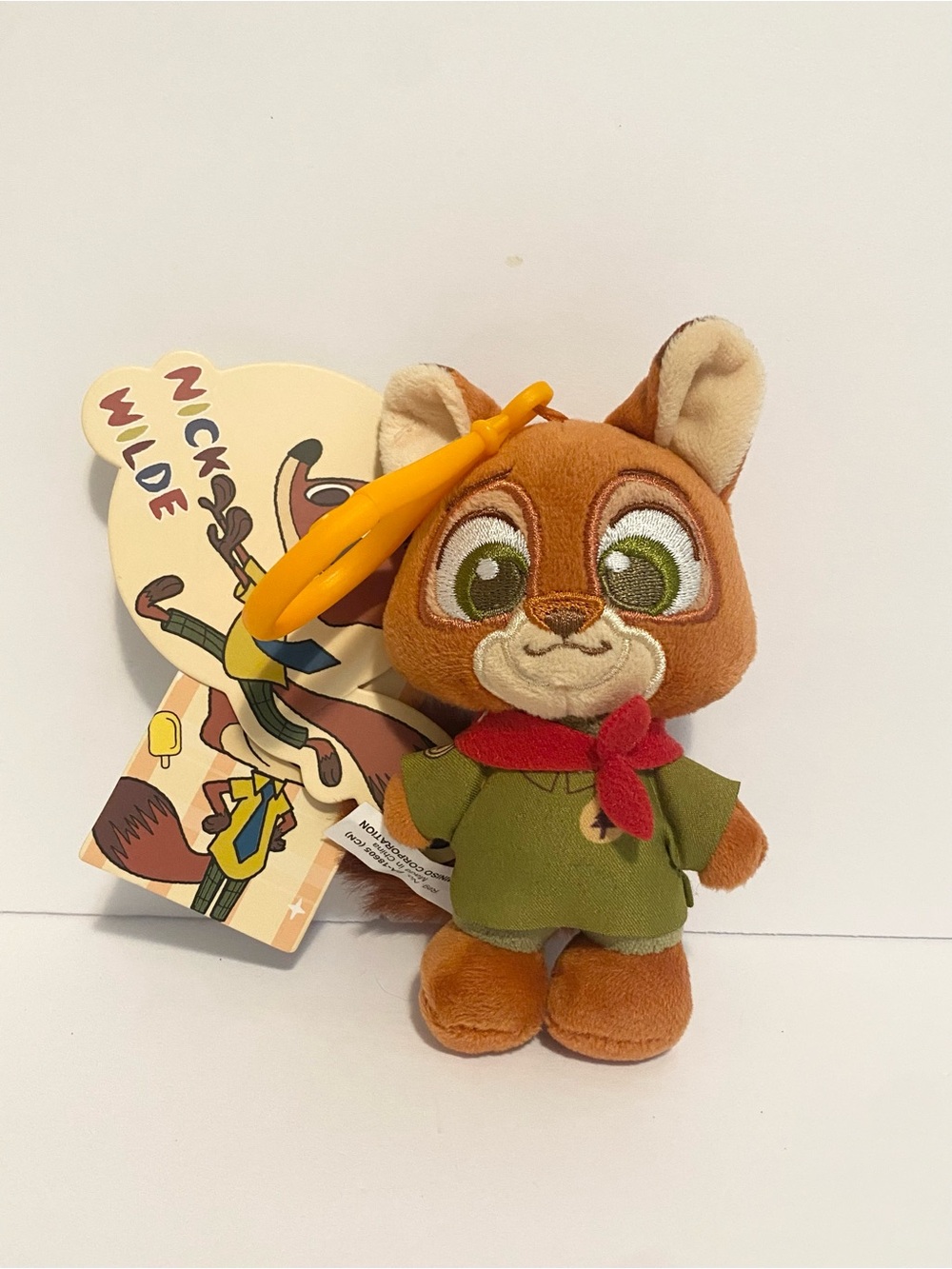 Zootopia Nick Wilde Plush Fox Clip Stuffed Animal Toy Backpack New Gift Keychain